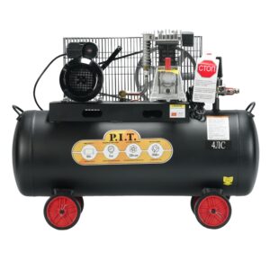 Компрессор электрич. масляный P.I.T. PAC100-C (2,5кВт, 3,4лс, 330 л/мин, 100л, 2 цил, 2 вых, евро)